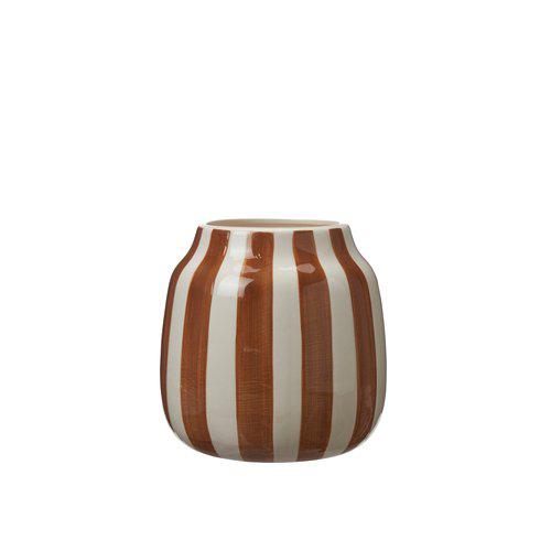 Wikholm Rubi Vase H15cm White/Brown