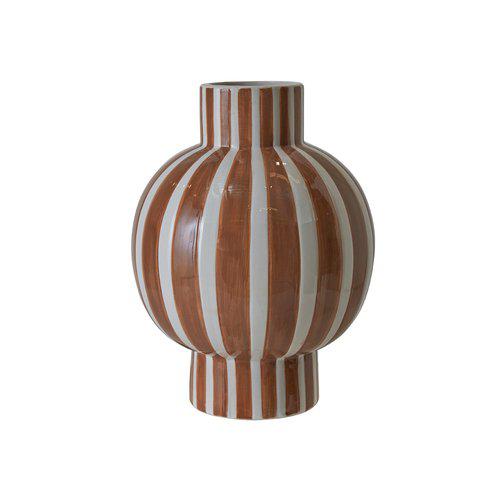 Wikholm Rubi Vase H25 White /Brown