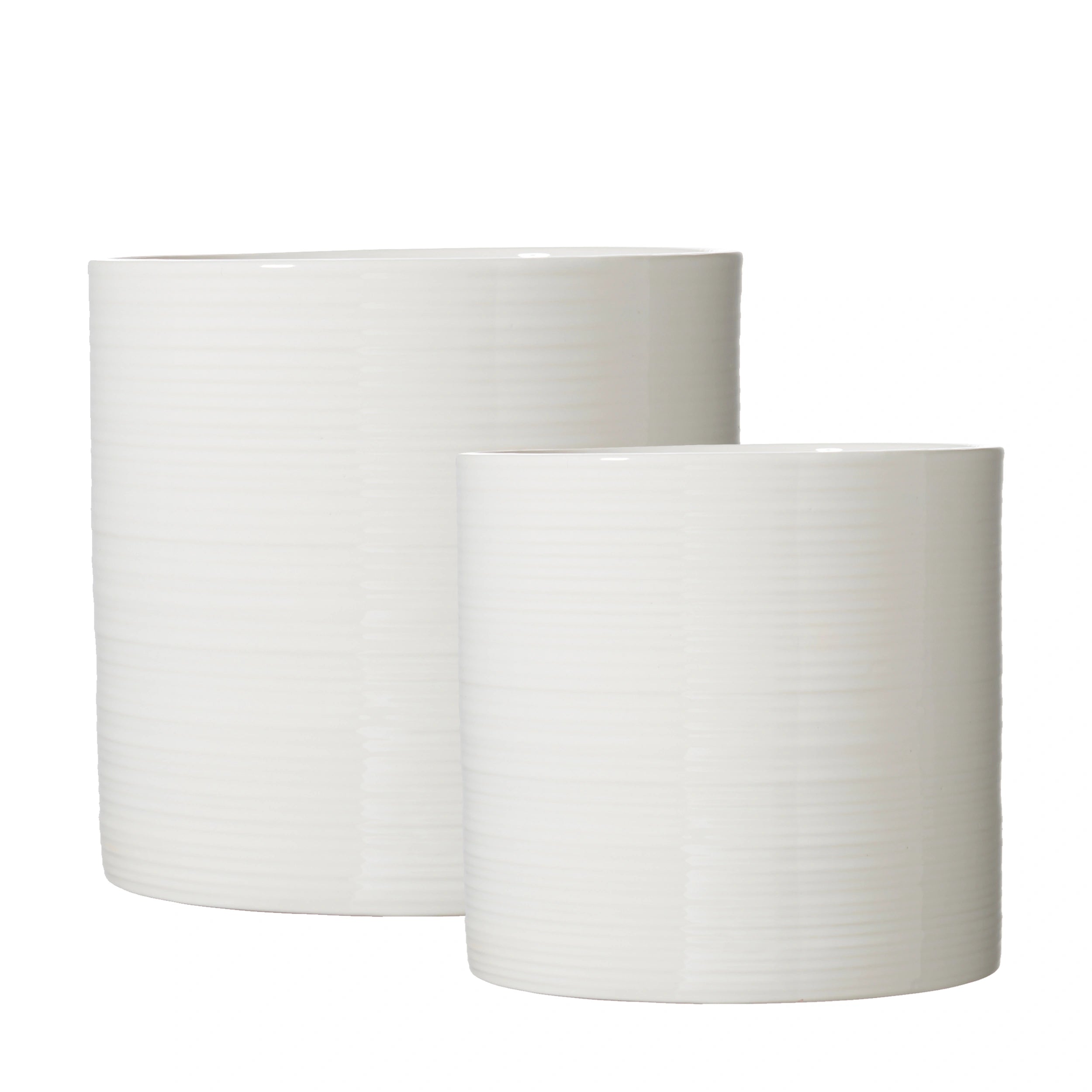 Wikholm Simona White Planters set of 2