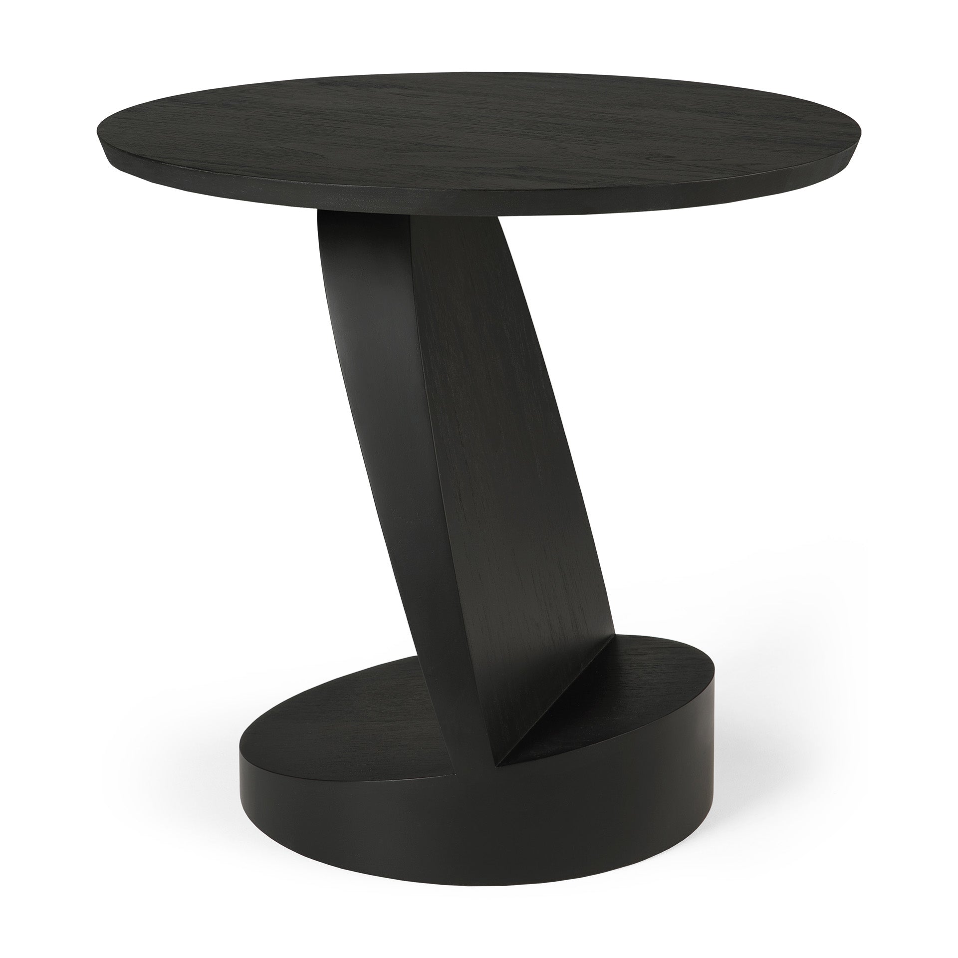 Ethnicraft Oblic Black Teak Side Table