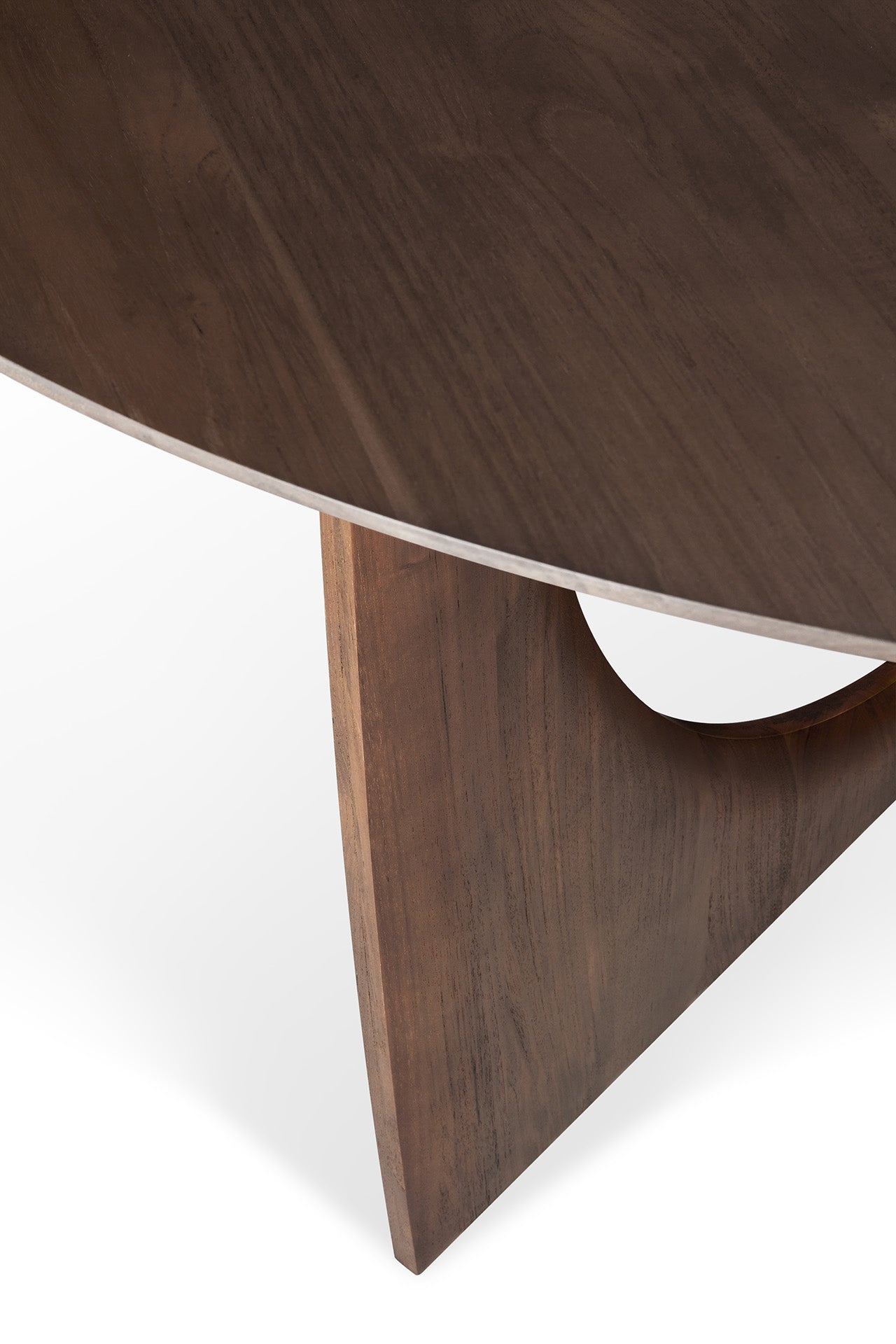 Ethnicraft Geometric Round Dining Table