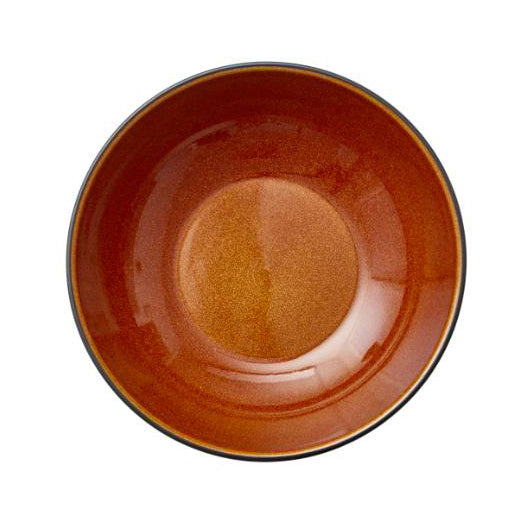 Bitz Pasta Bowl Black/Amber 20cm