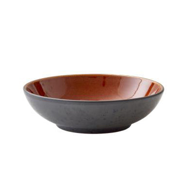 Bitz Pasta Bowl Black/Amber 20cm