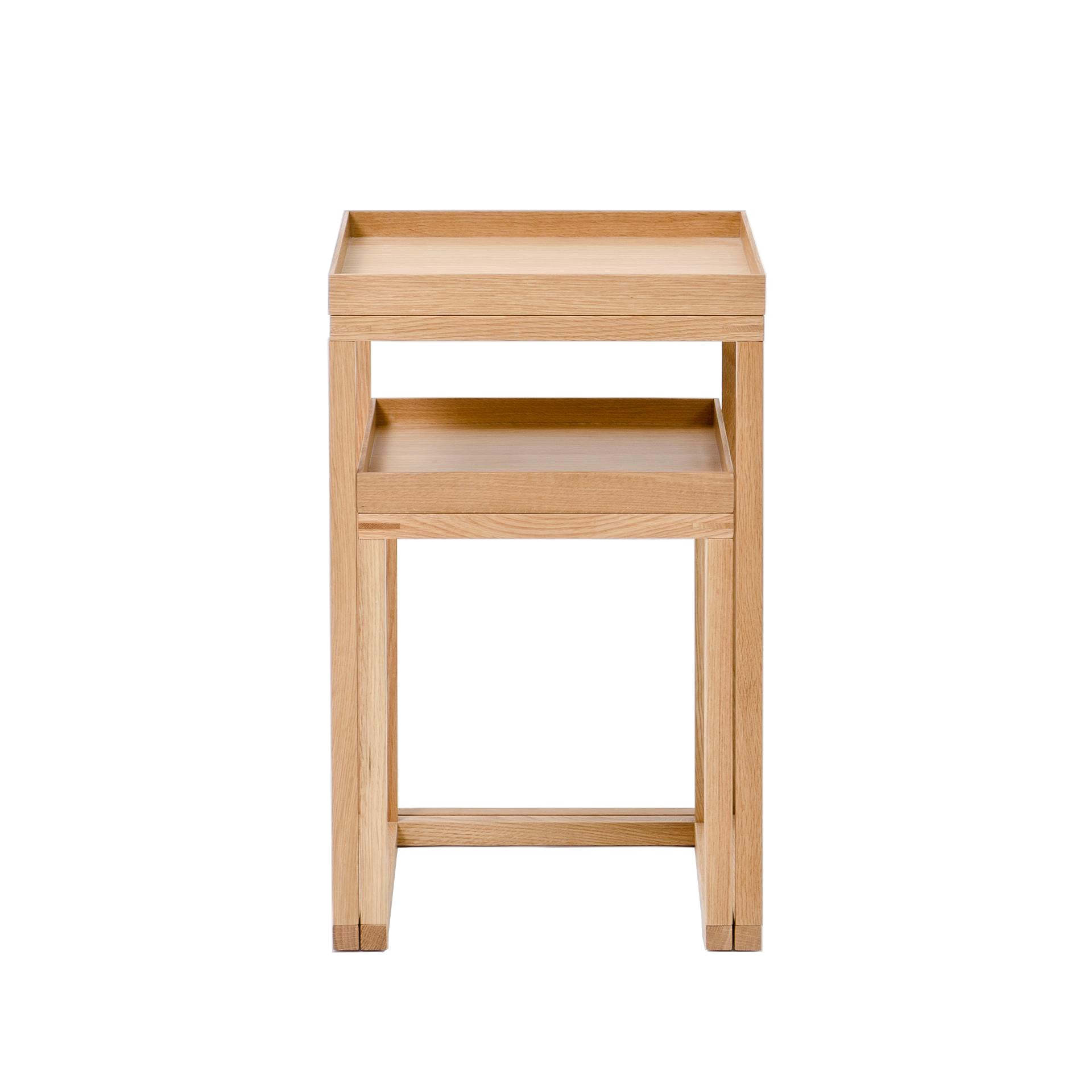 Wireworks Nest Pair of Oak Tables