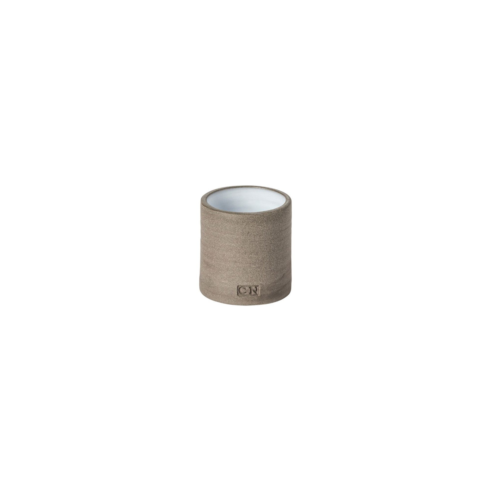 Ceramic Eco Napkin Rings Round - Grey- Set of 4