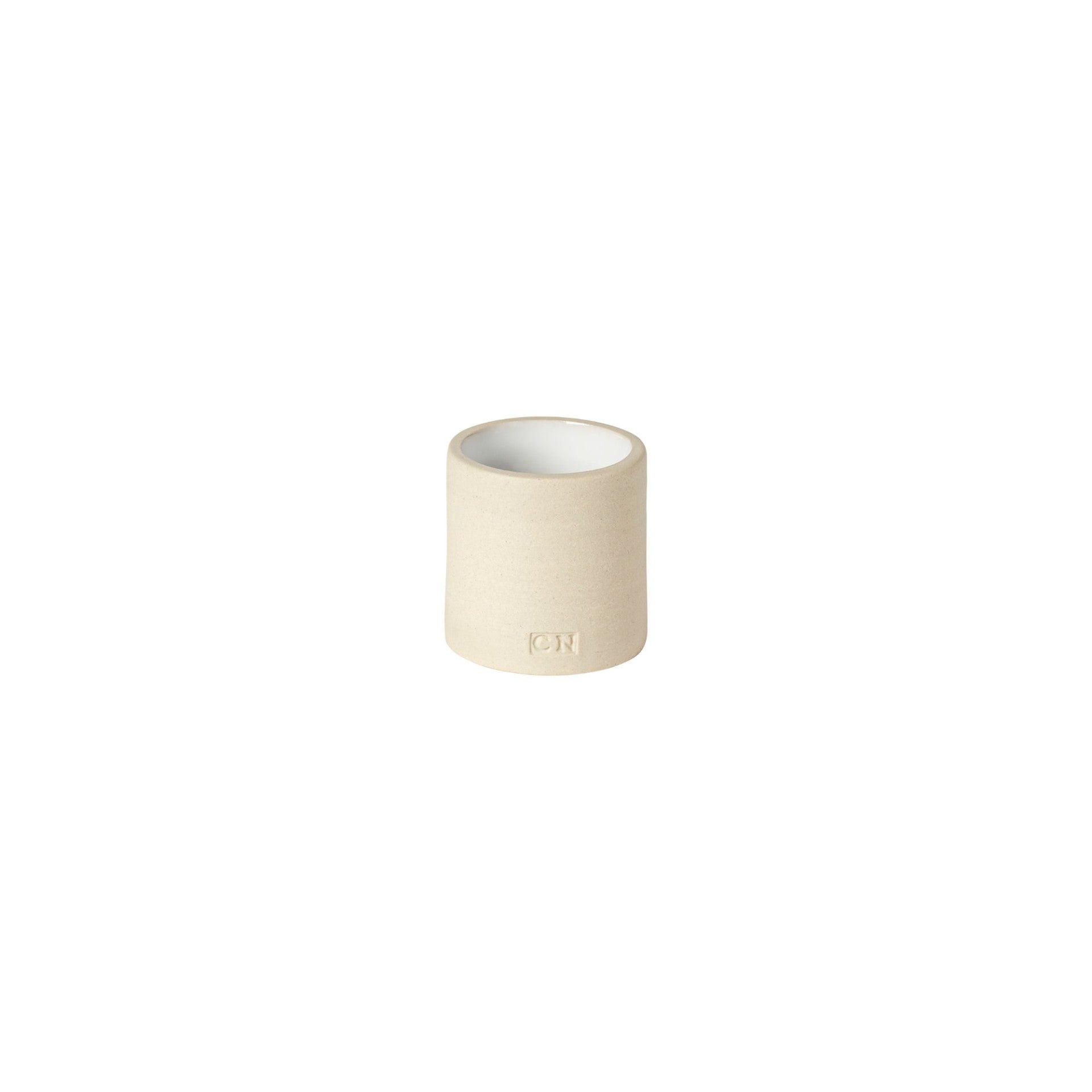 Ceramic Eco Napkin Rings Round - White - Set of 4