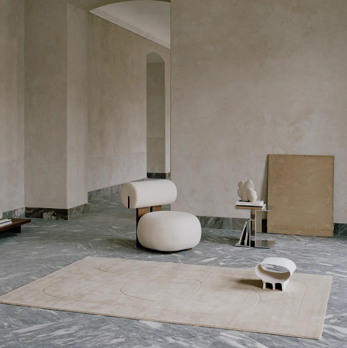 Linie Design Cursive Expanse Beige Rug