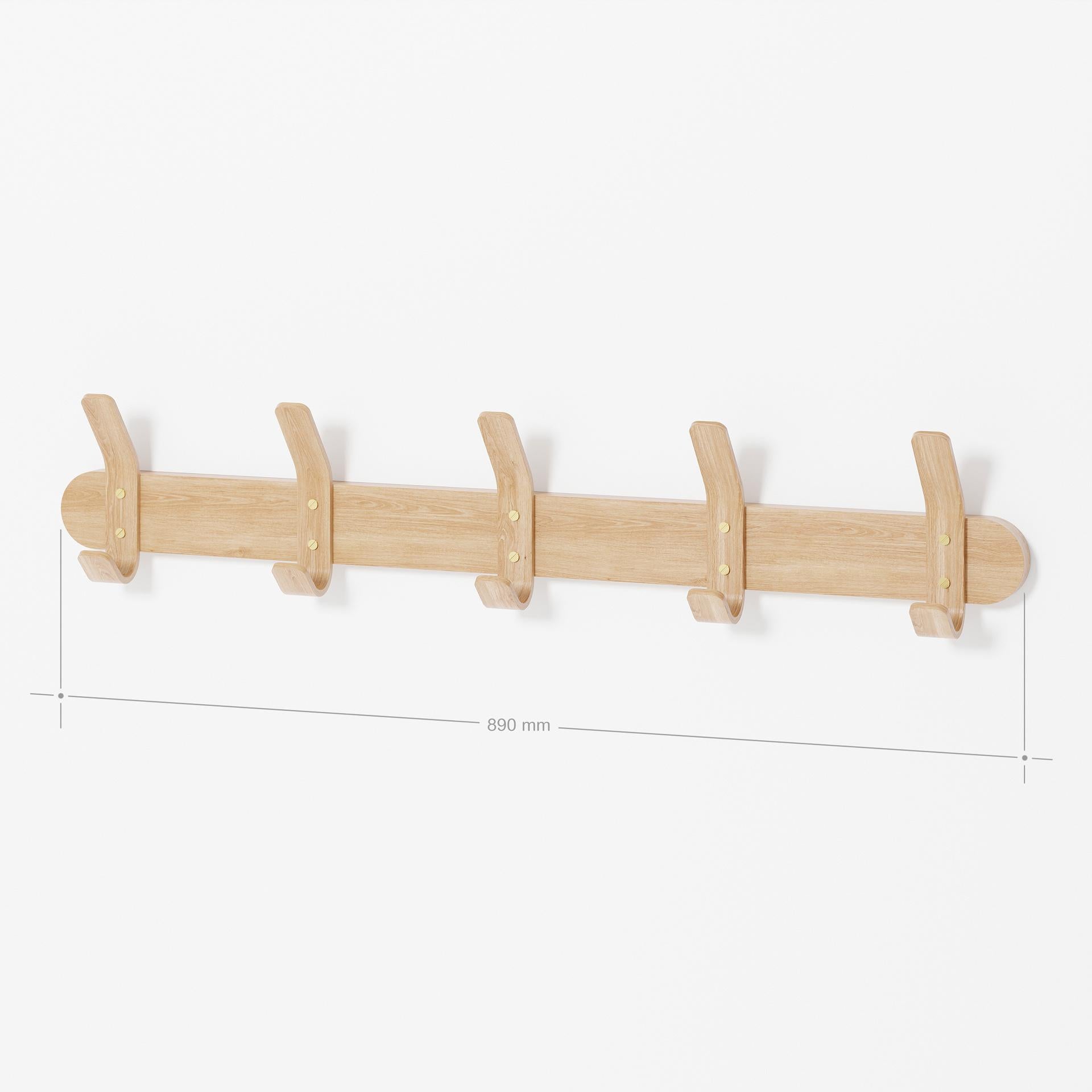 Wireworks Left 5 Hooks Rail