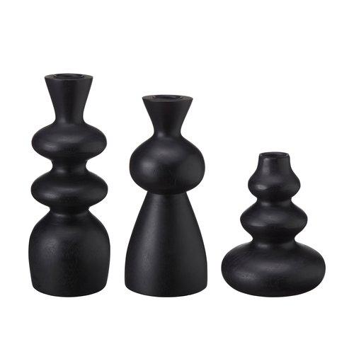 Wikholm Candleholders Set of 3 Black