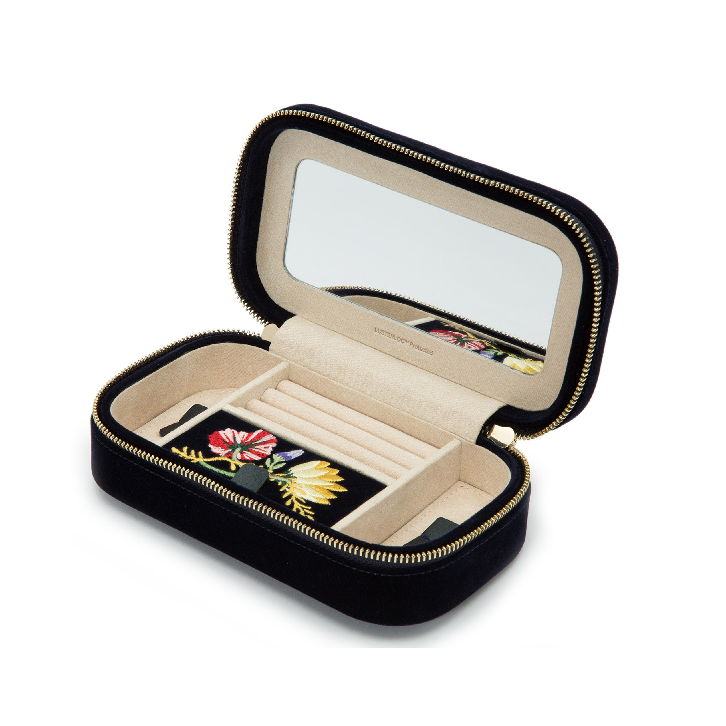 WOLF Zoe Travel Zip Jewellery Case