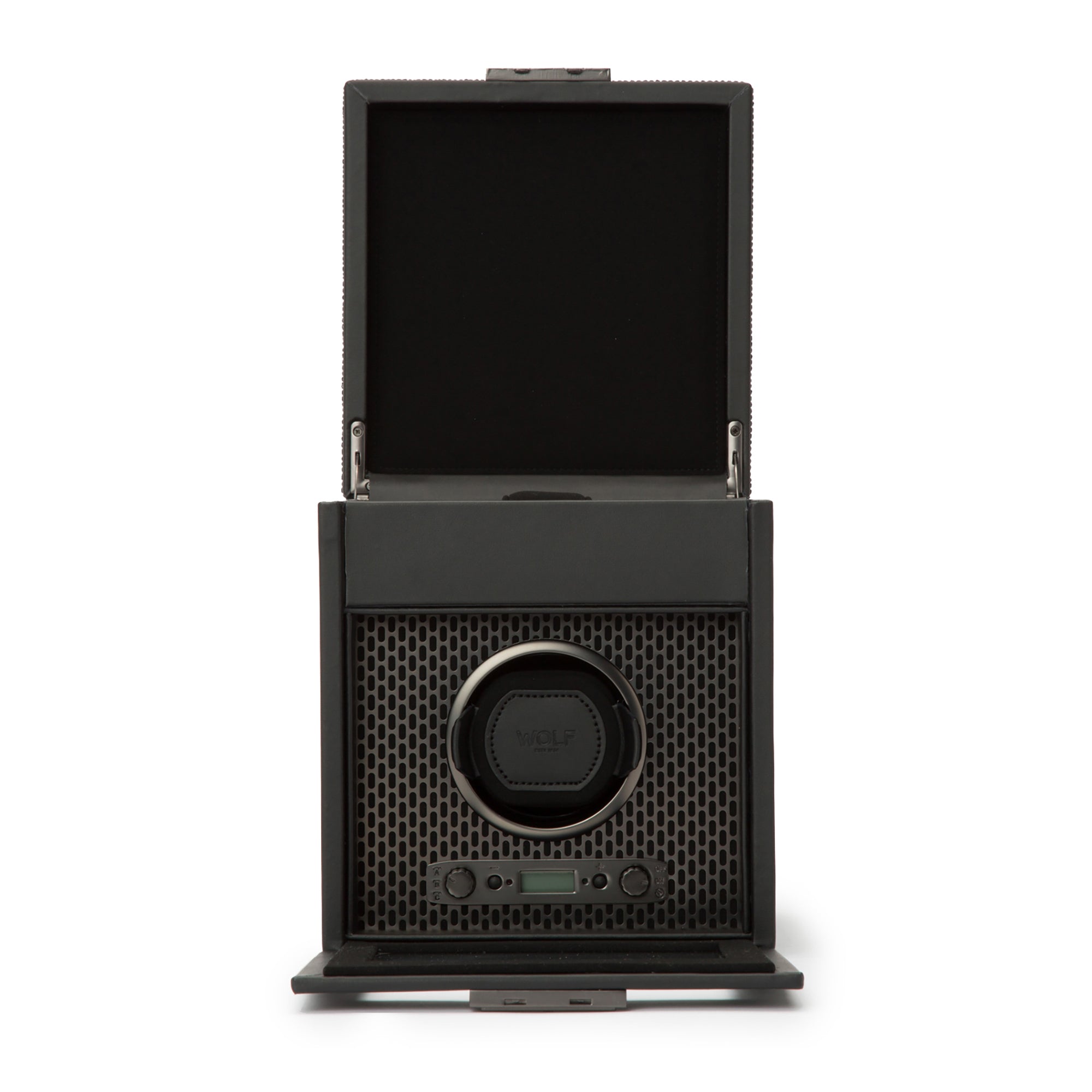 WOLF Axis Single Watch Winder with Storage