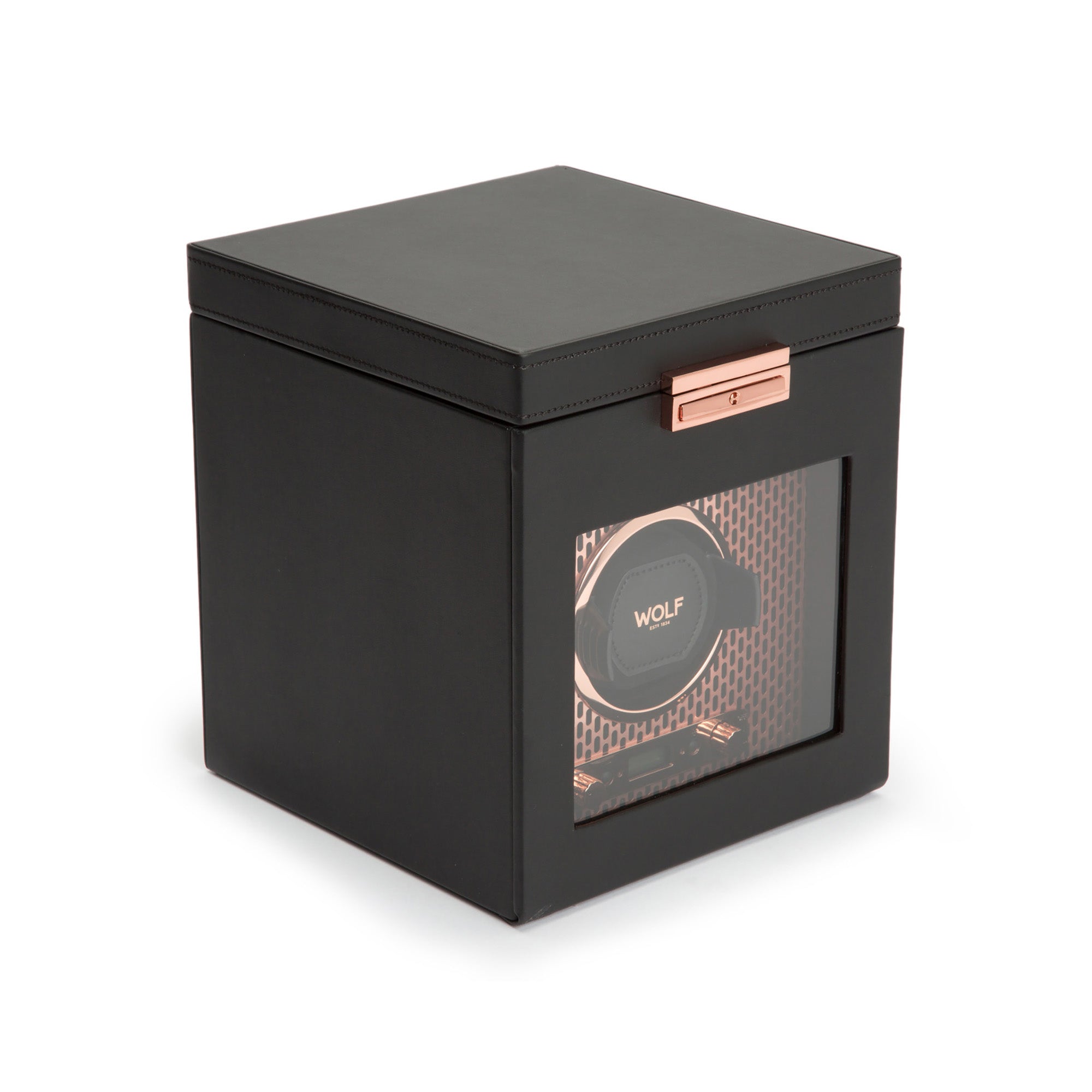 WOLF Axis Single Watch Winder with Storage