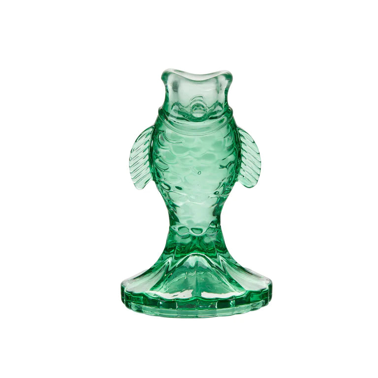 Bahne Fish Glass Candlestick