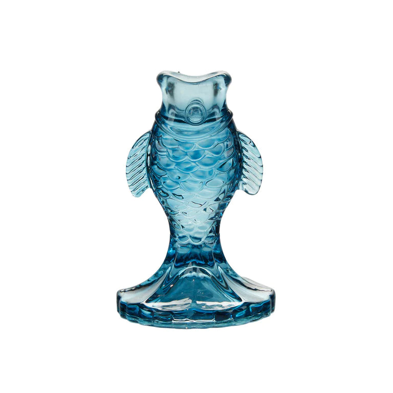Bahne Fish Glass Candlestick