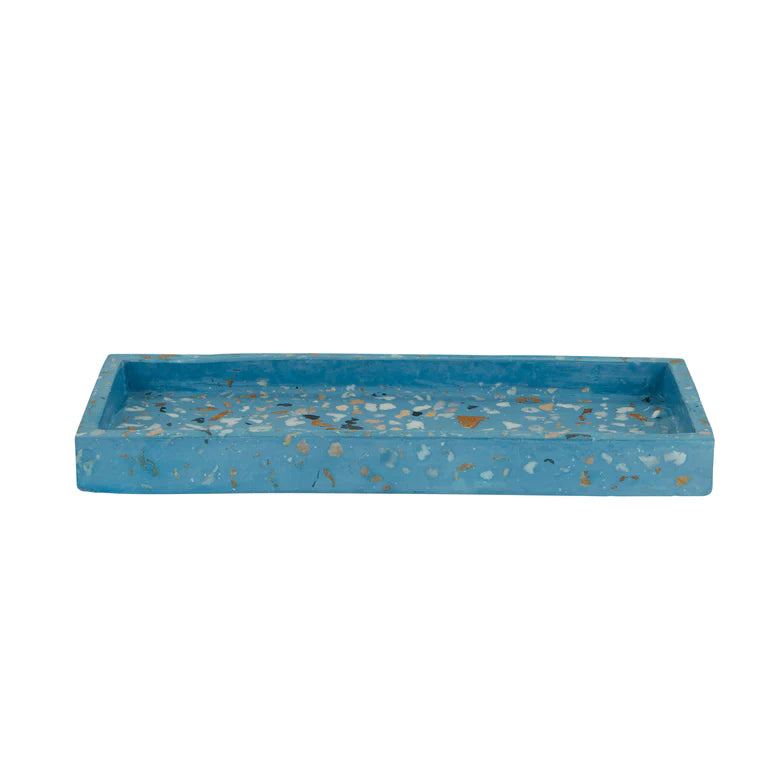 Bahne Terrazzo Tray Blue