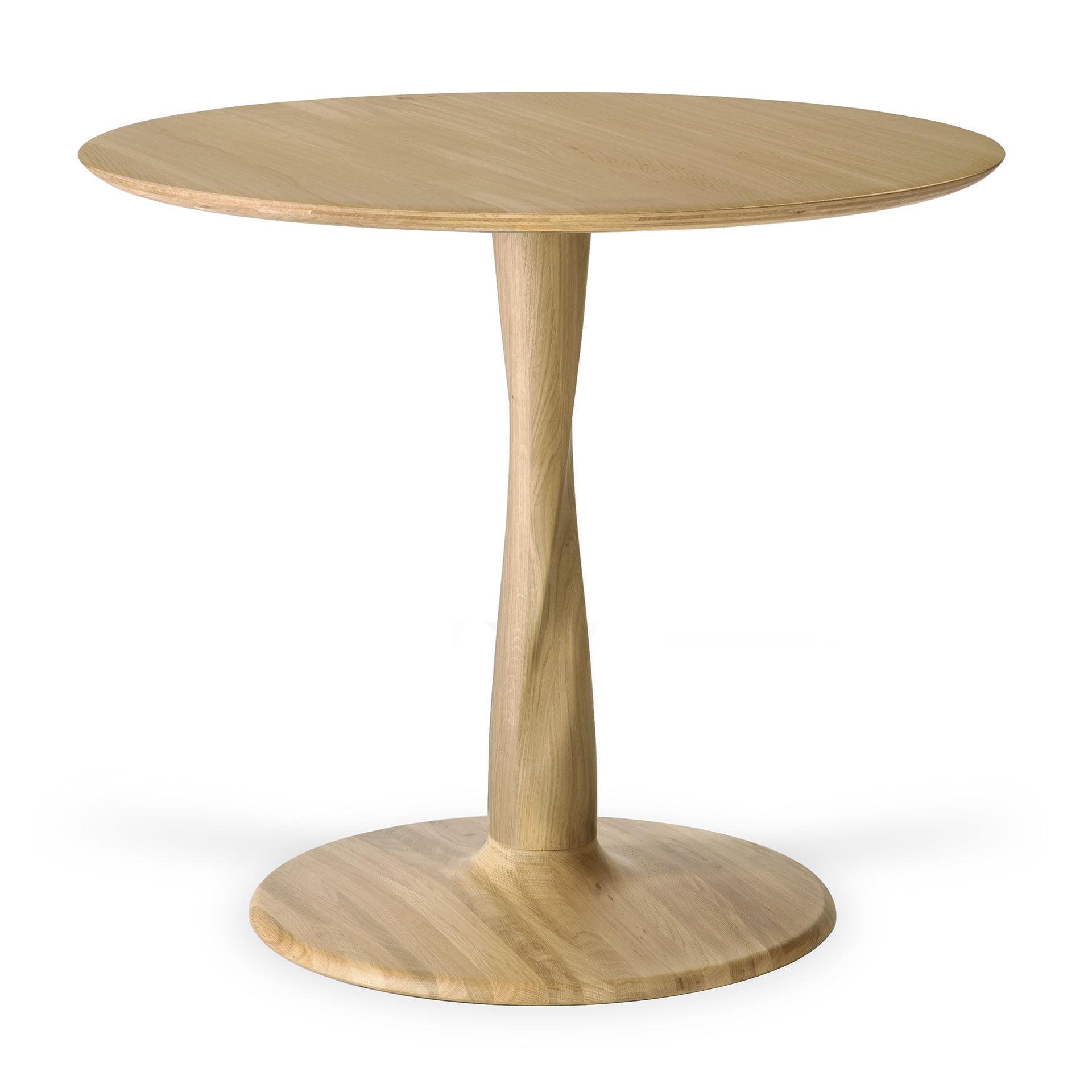 Ethnicraft Torsion Oak Round Dining Table