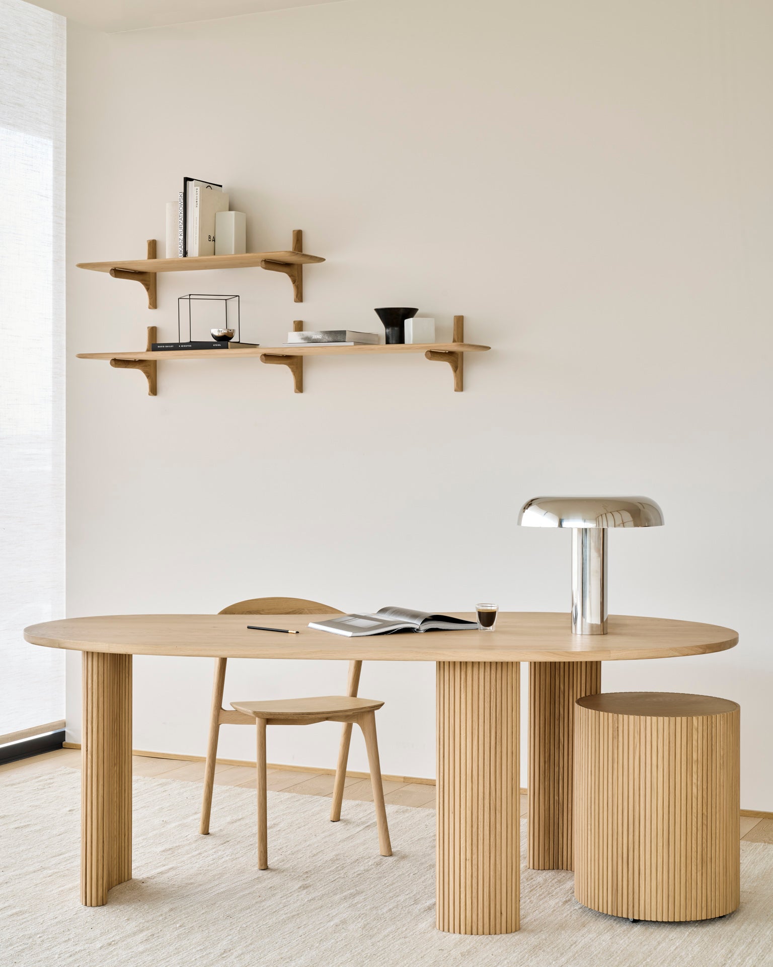 Ethnicraft Roller Max Round Side Table