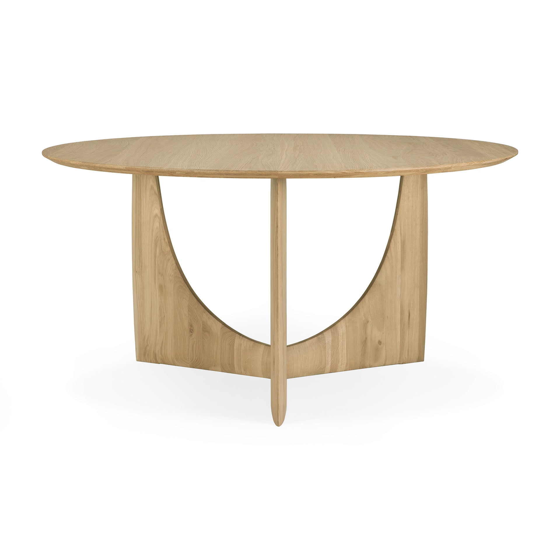 Ethnicraft Geometric Round Dining Table