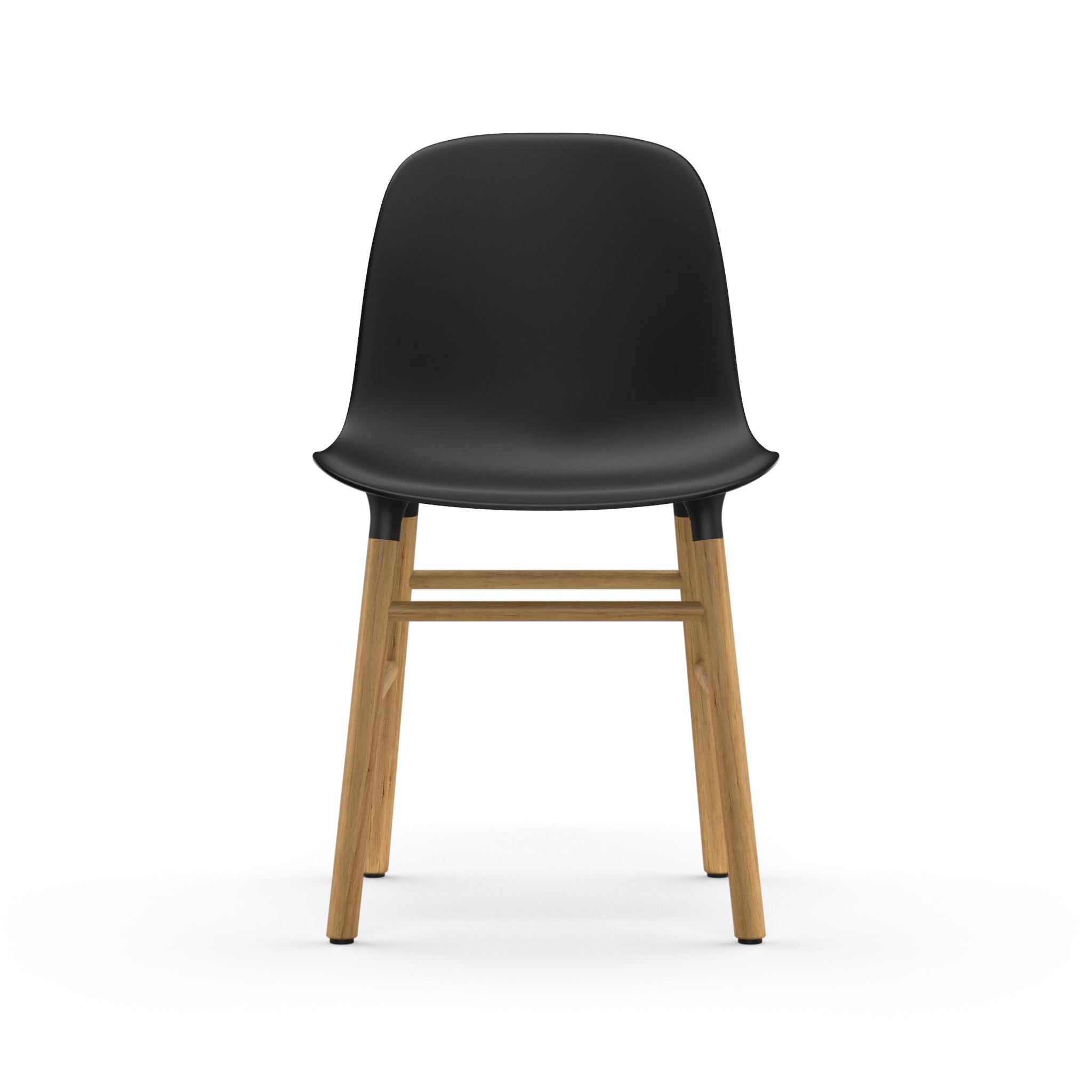 Ex Display Form Dining Chair Oak & Black
