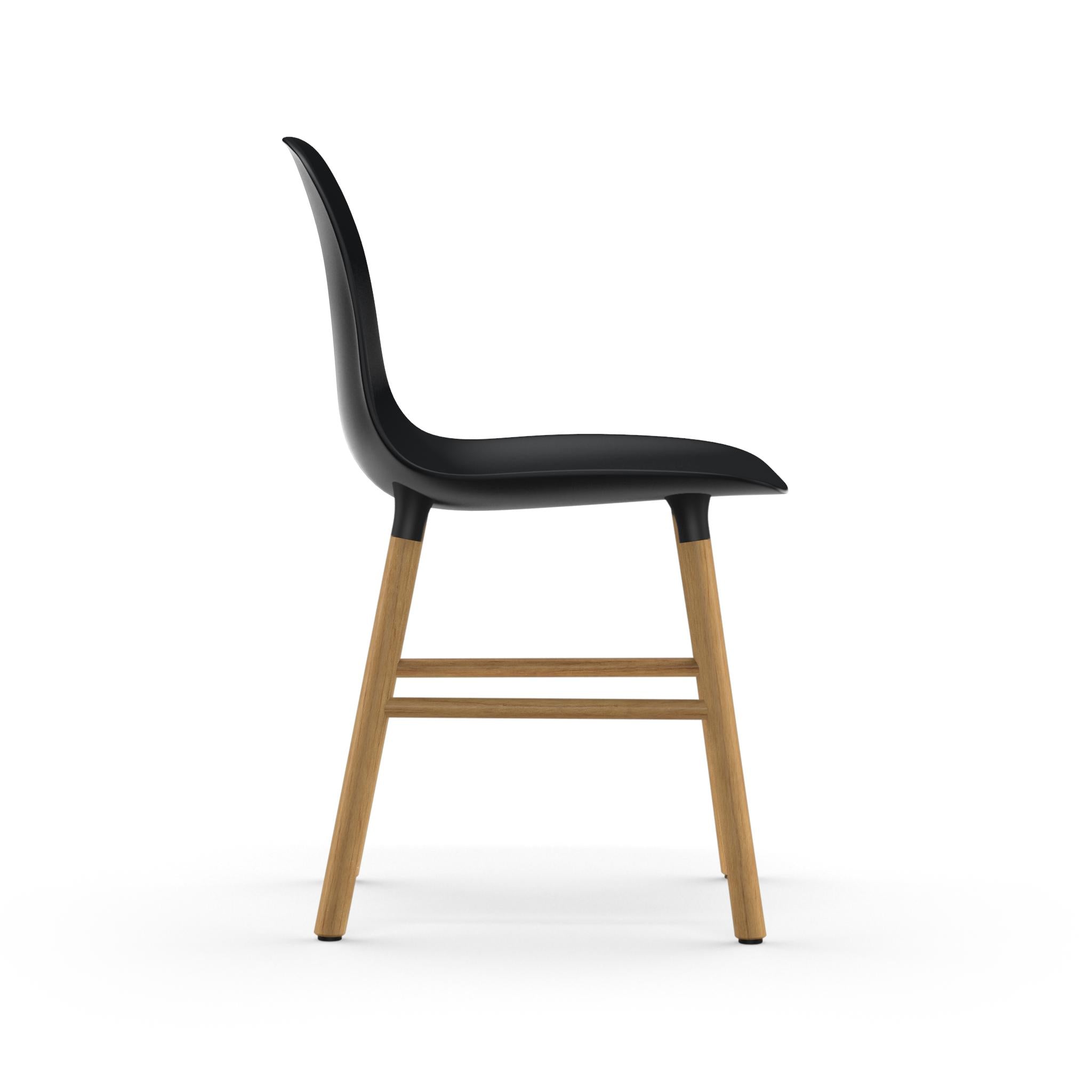 Ex Display Form Dining Chair Oak & Black