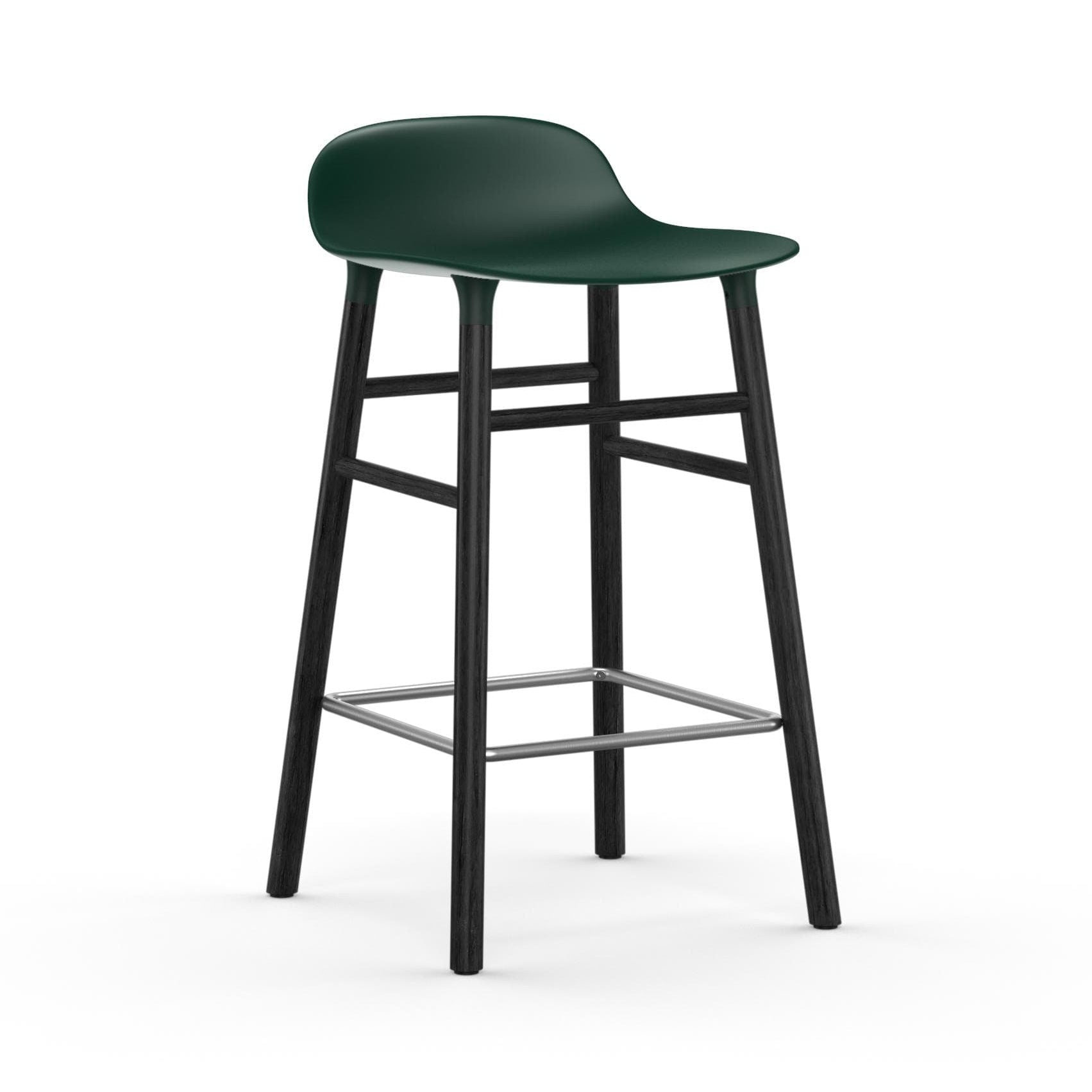 Normann Copenhagen Form Black Oak Barstool