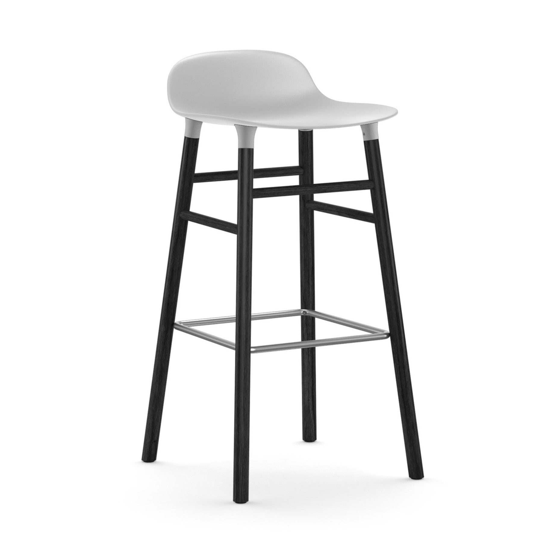 Normann Copenhagen Form Black Oak Barstool