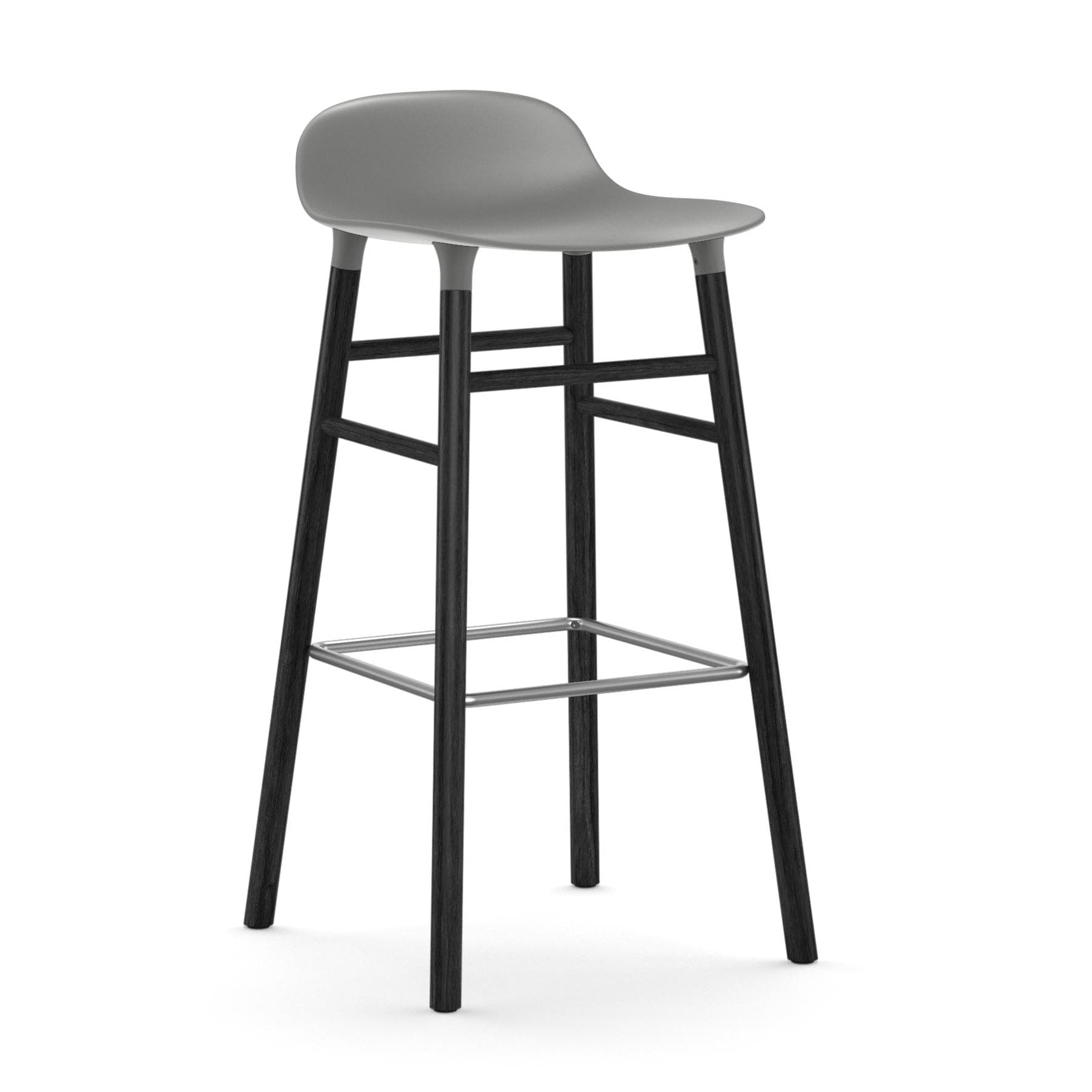 Normann Copenhagen Form Black Oak Barstool