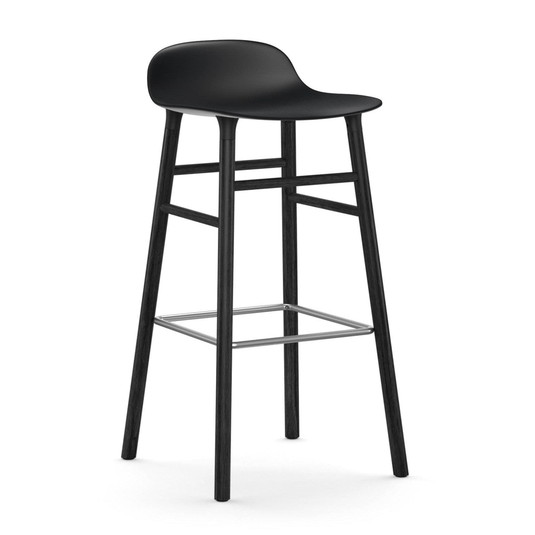 Normann Copenhagen Form Black Oak Barstool