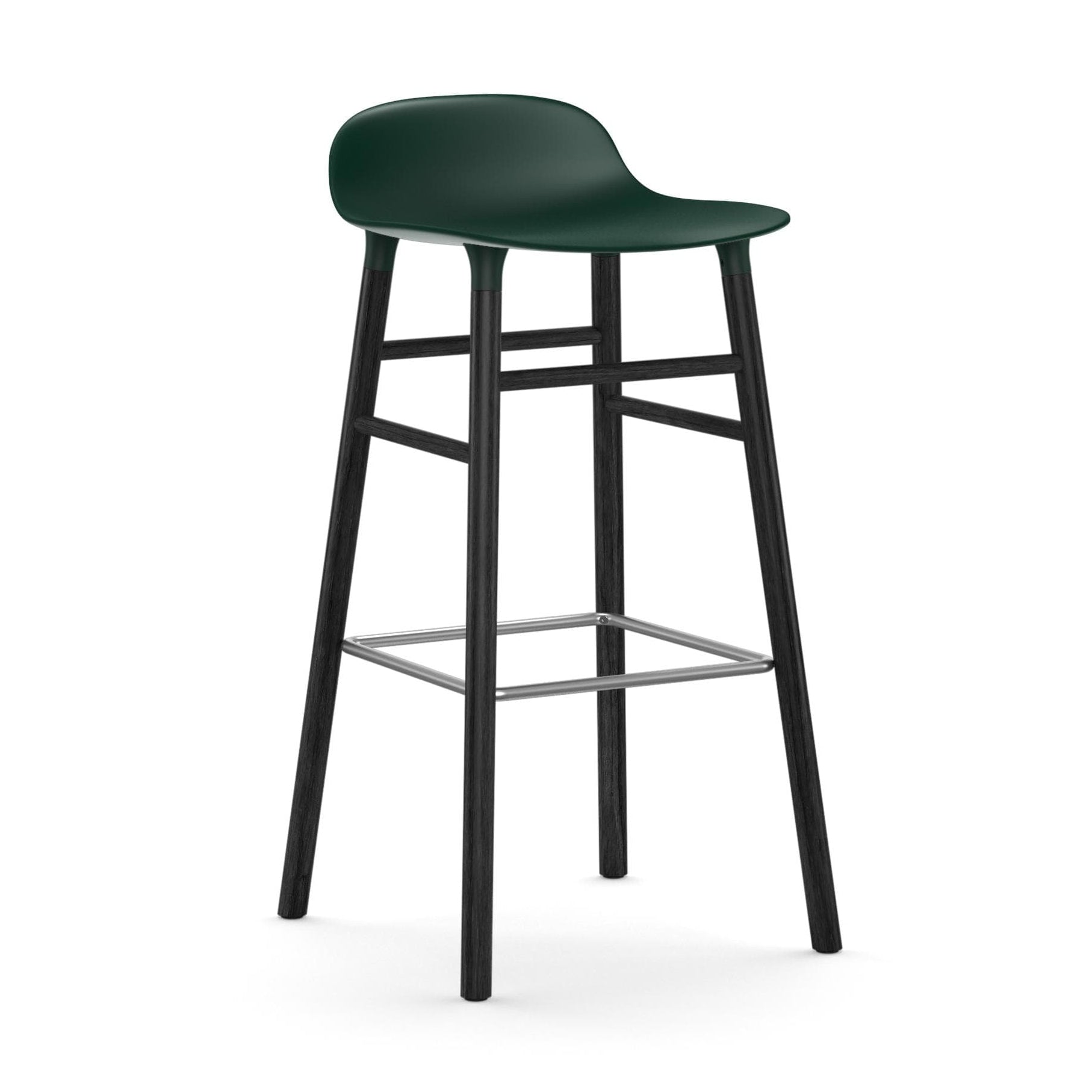 Normann Copenhagen Form Black Oak Barstool
