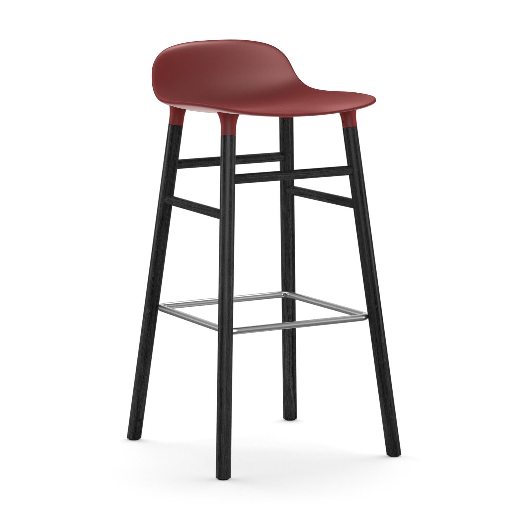 Normann Copenhagen Form Black Oak Barstool