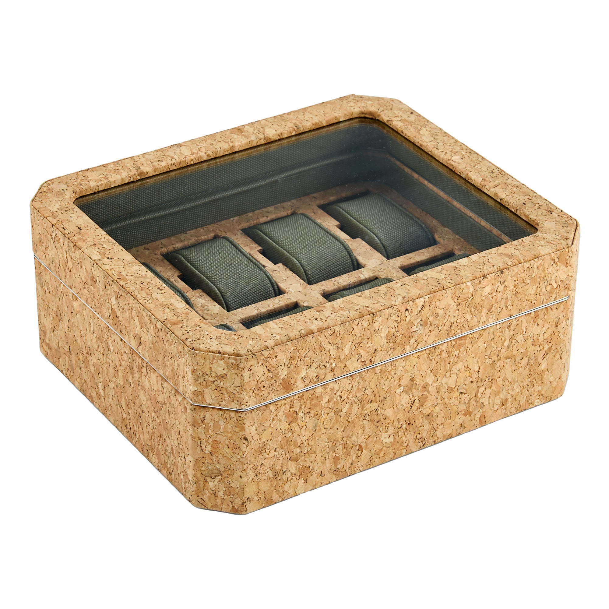 WOLF Cortiça 8 Piece Watch Box