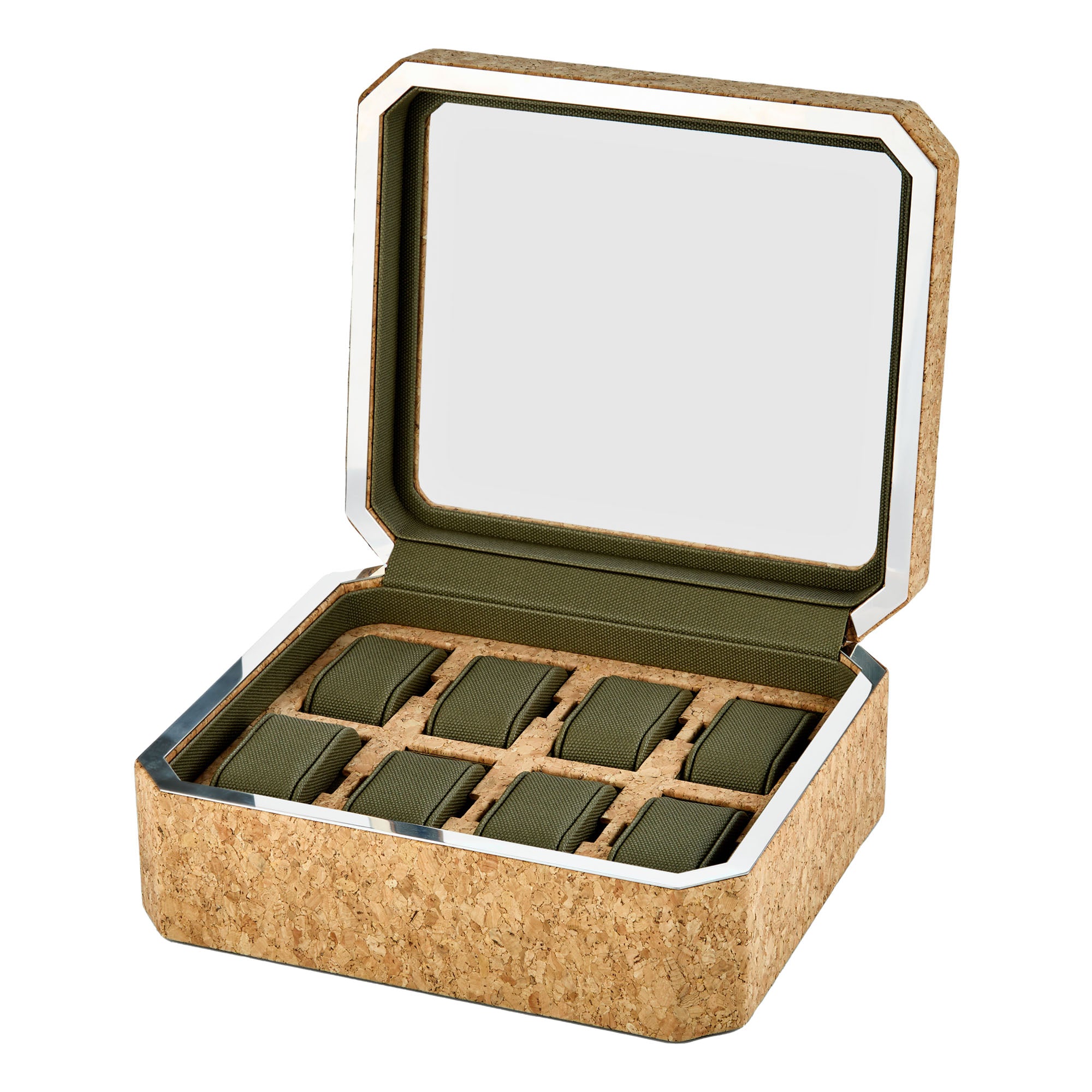 WOLF Cortiça 8 Piece Watch Box