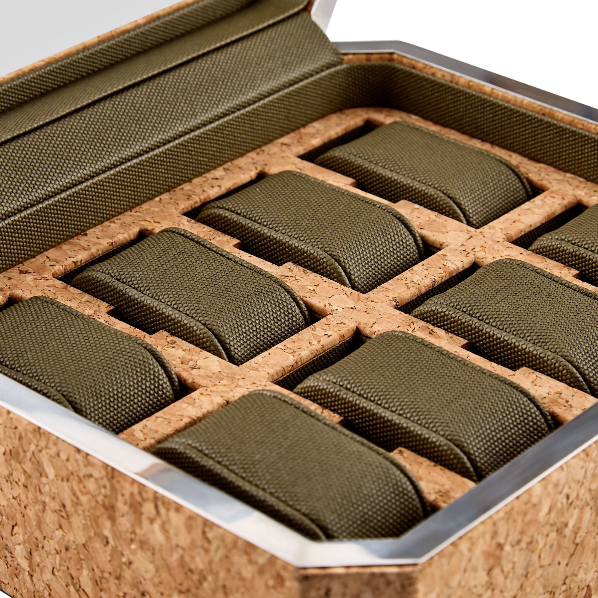WOLF Cortiça 8 Piece Watch Box