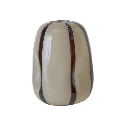 Wikholm Nova Vase Beige/Black 19cm
