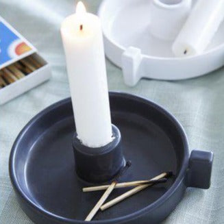Wikholm Rachel Candleholder Matt Black