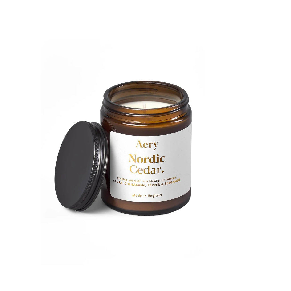 Aery Living Nordic Cedar Scented Jar Candle