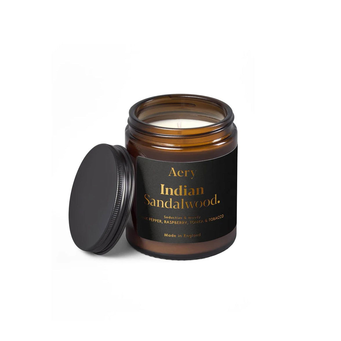 Aery Living Indian Sandalwood Scented Jar Candle