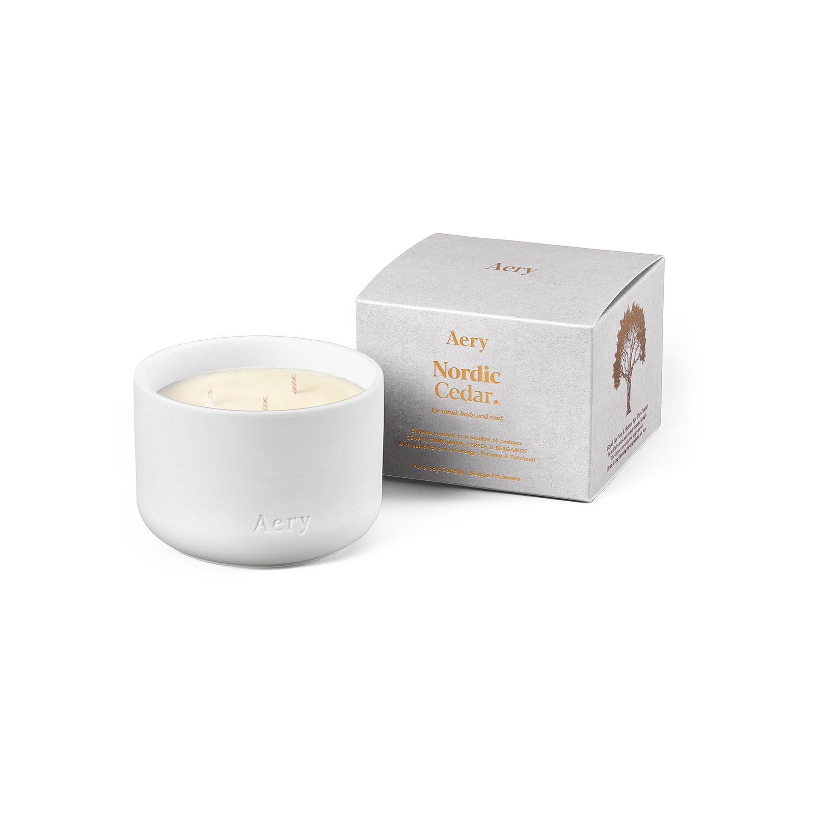 Aery Living Nordic Cedar Triple Wick Candle