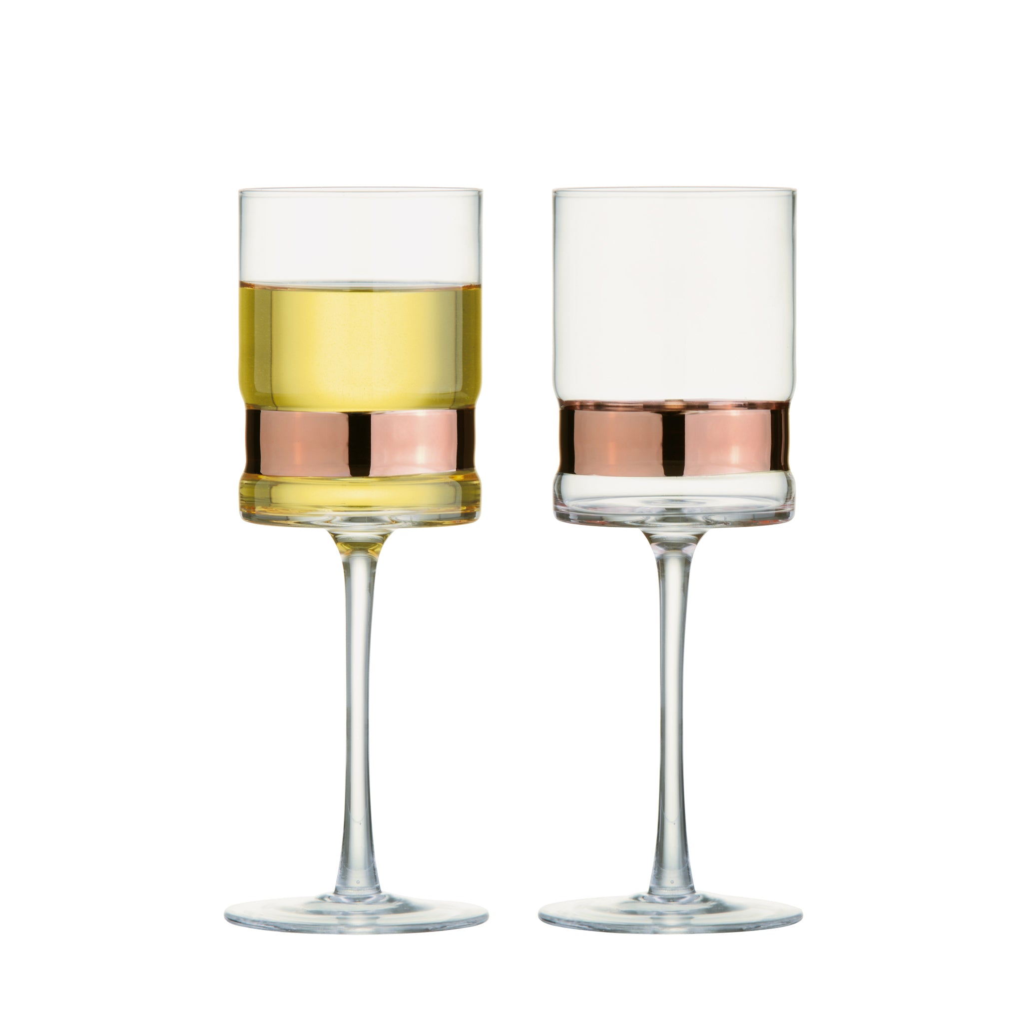 DRH Set of 2 Soho Bronze Wine Glasses