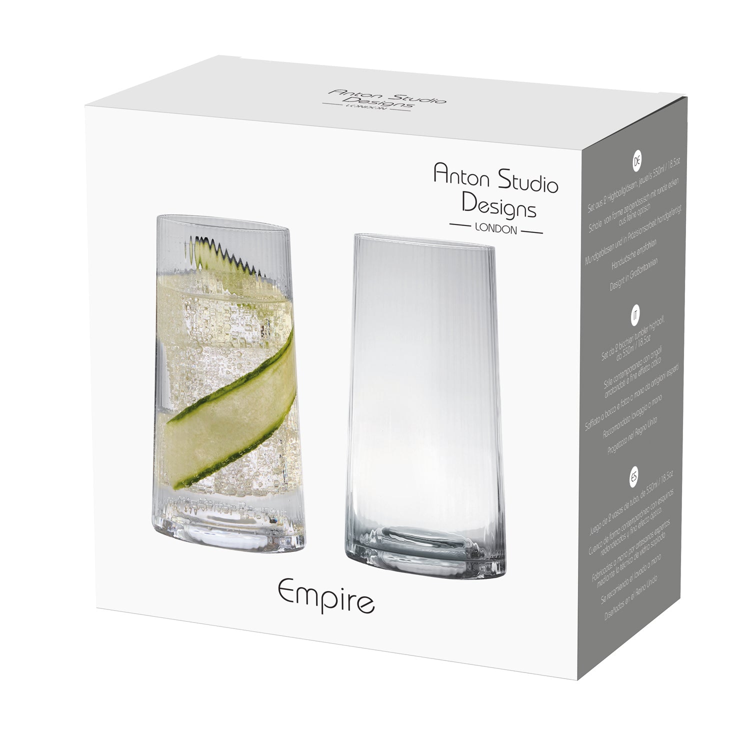DRH Set of 2 Empire Hiball Tumblers