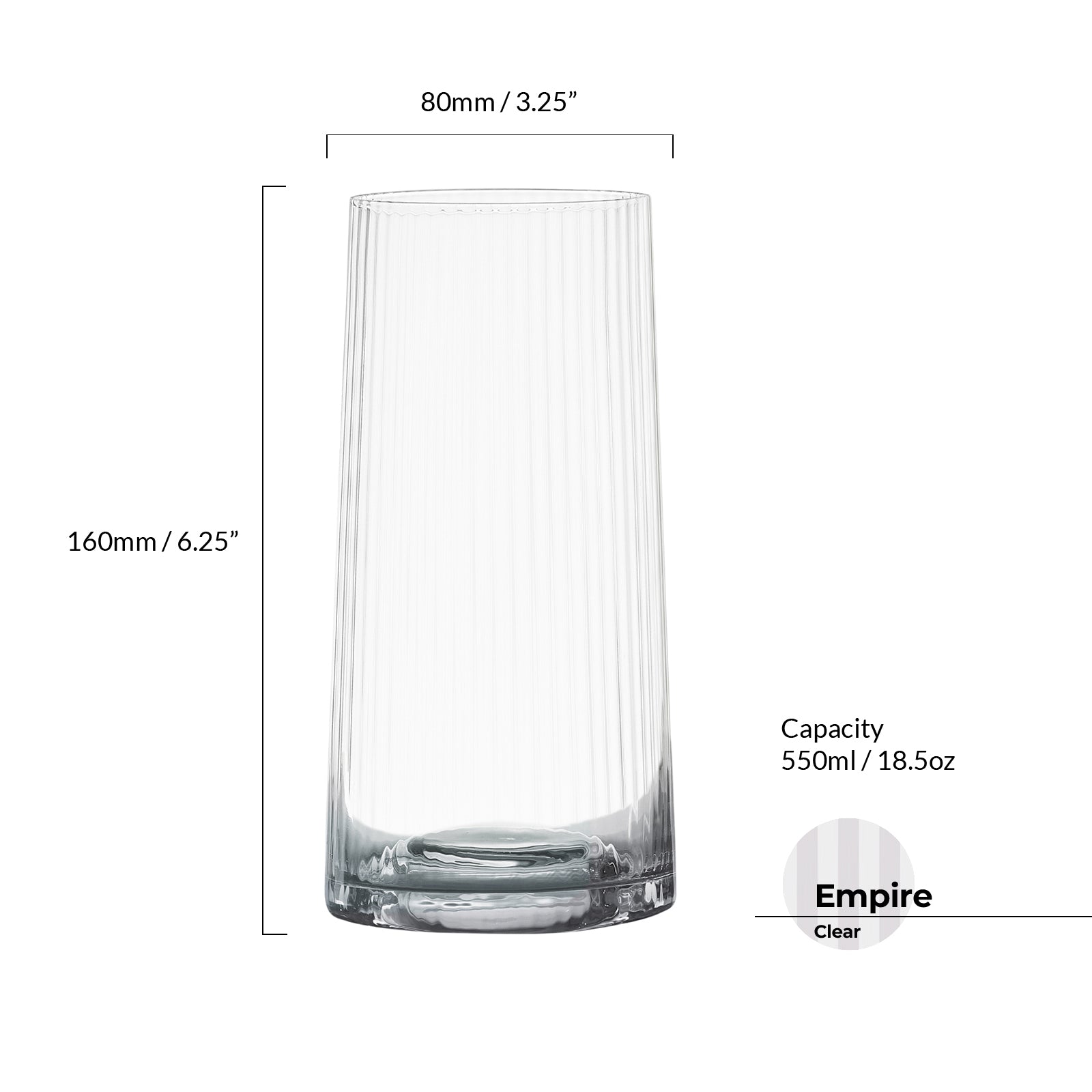 DRH Set of 2 Empire Hiball Tumblers