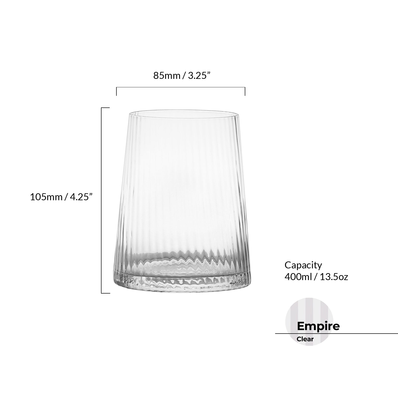 DRH Set of 2 Empire Tumblers