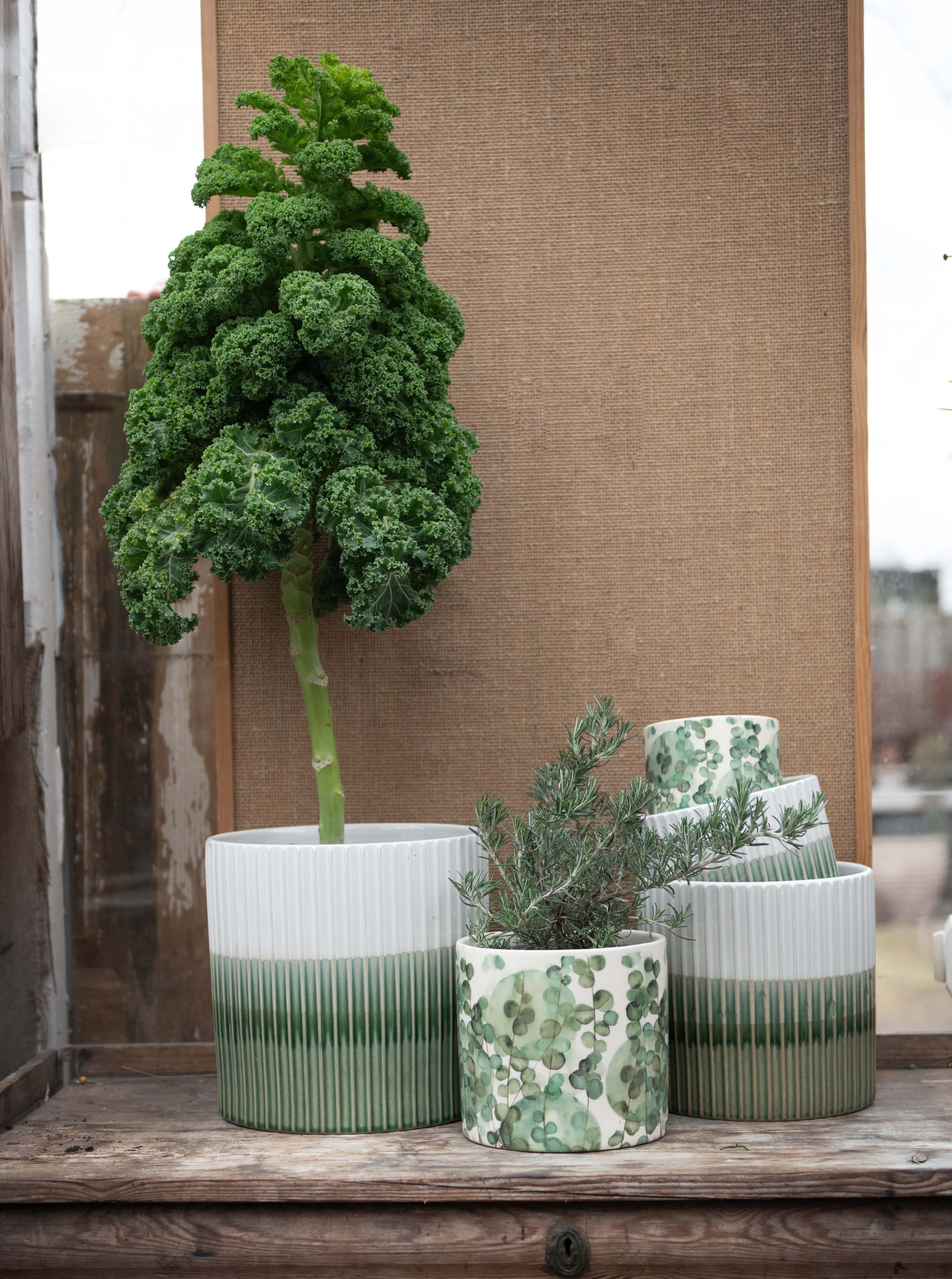 Wikholm Green Willow Vase