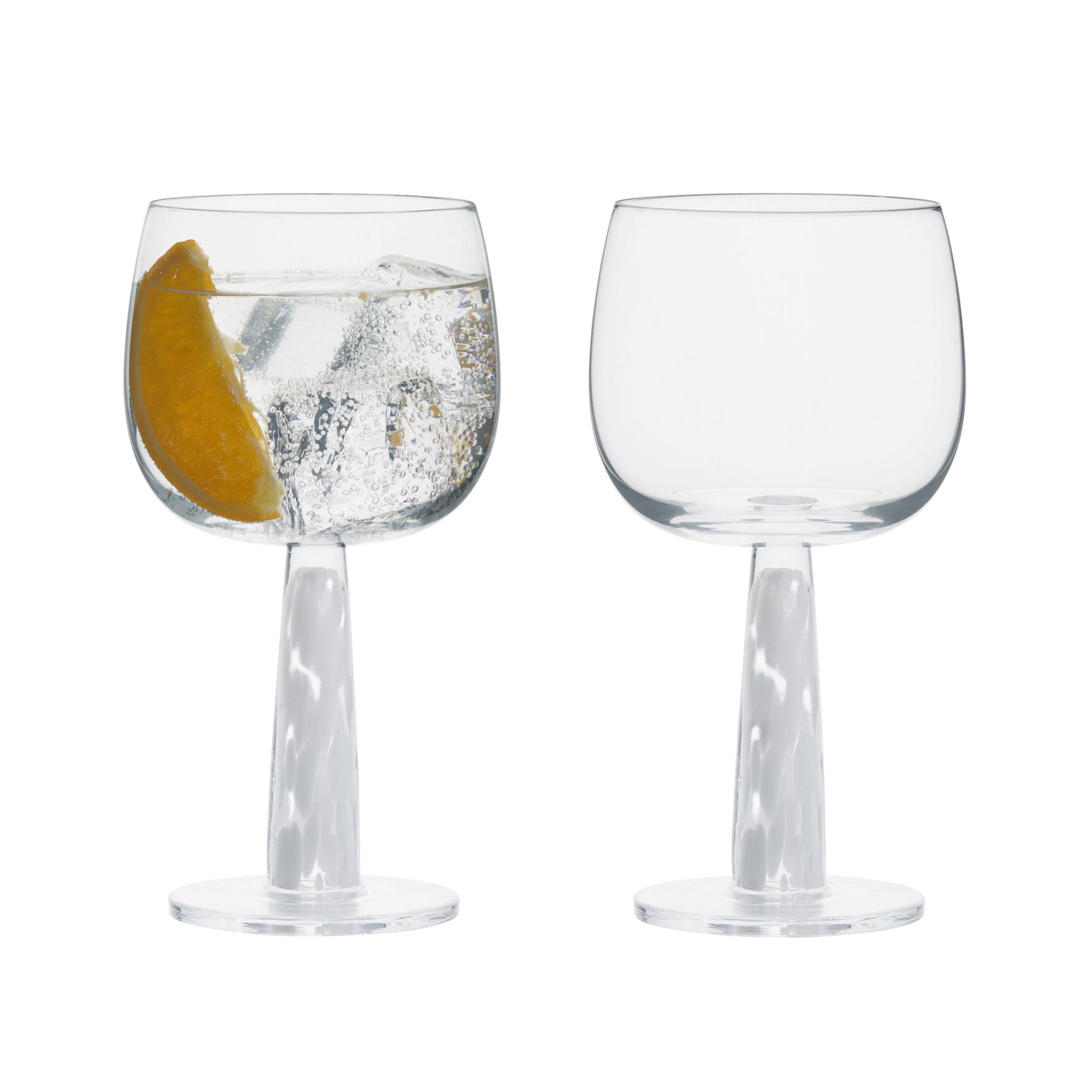 DRH Bjorn White Speckled Gin glasses