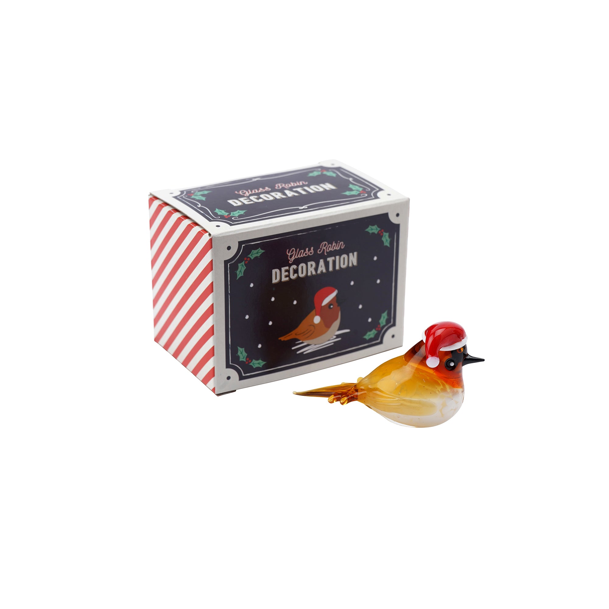 CGB Giftware Artisan Glass Festive Robin