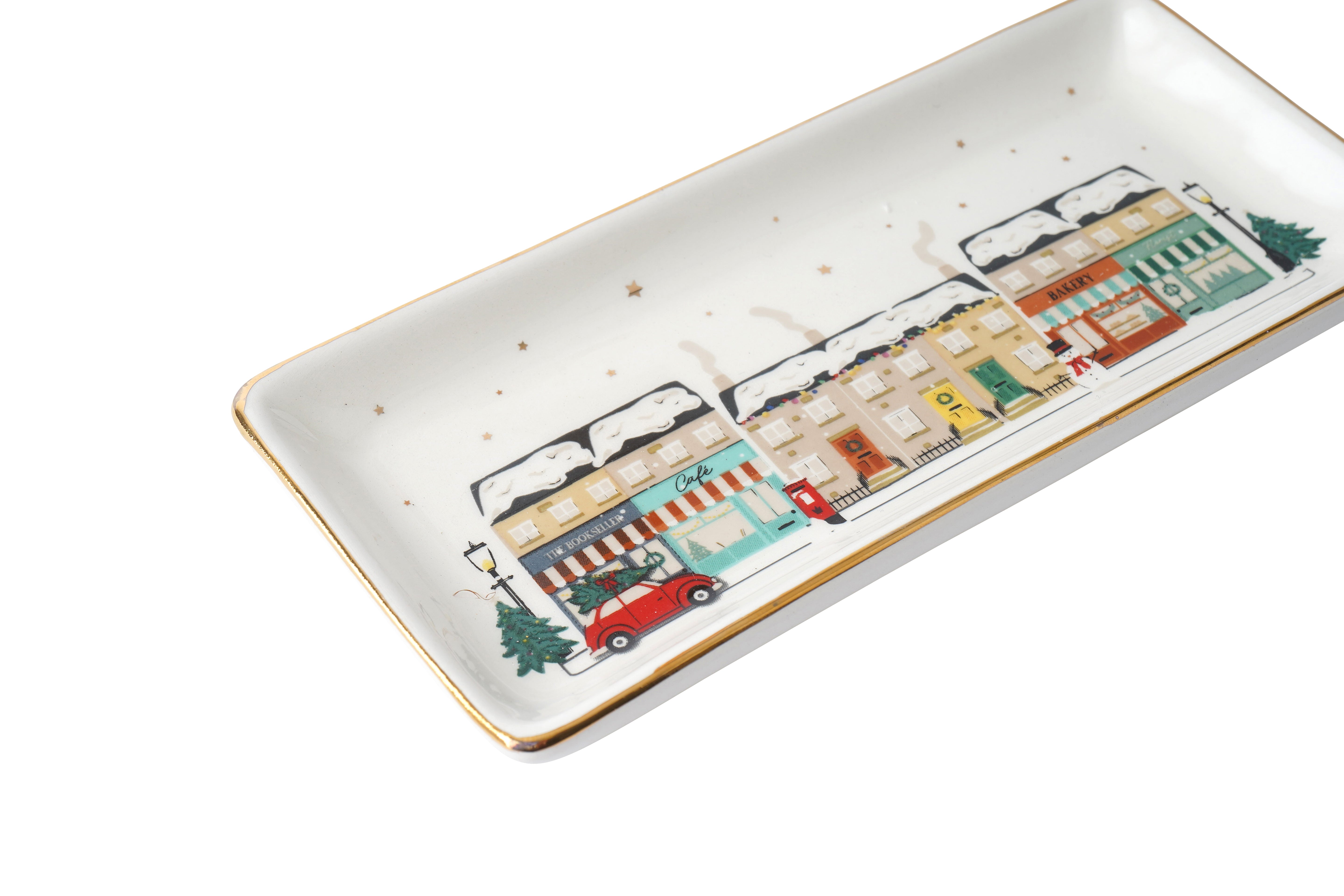 CGB Giftware Winter Christmas Ceramic Tray