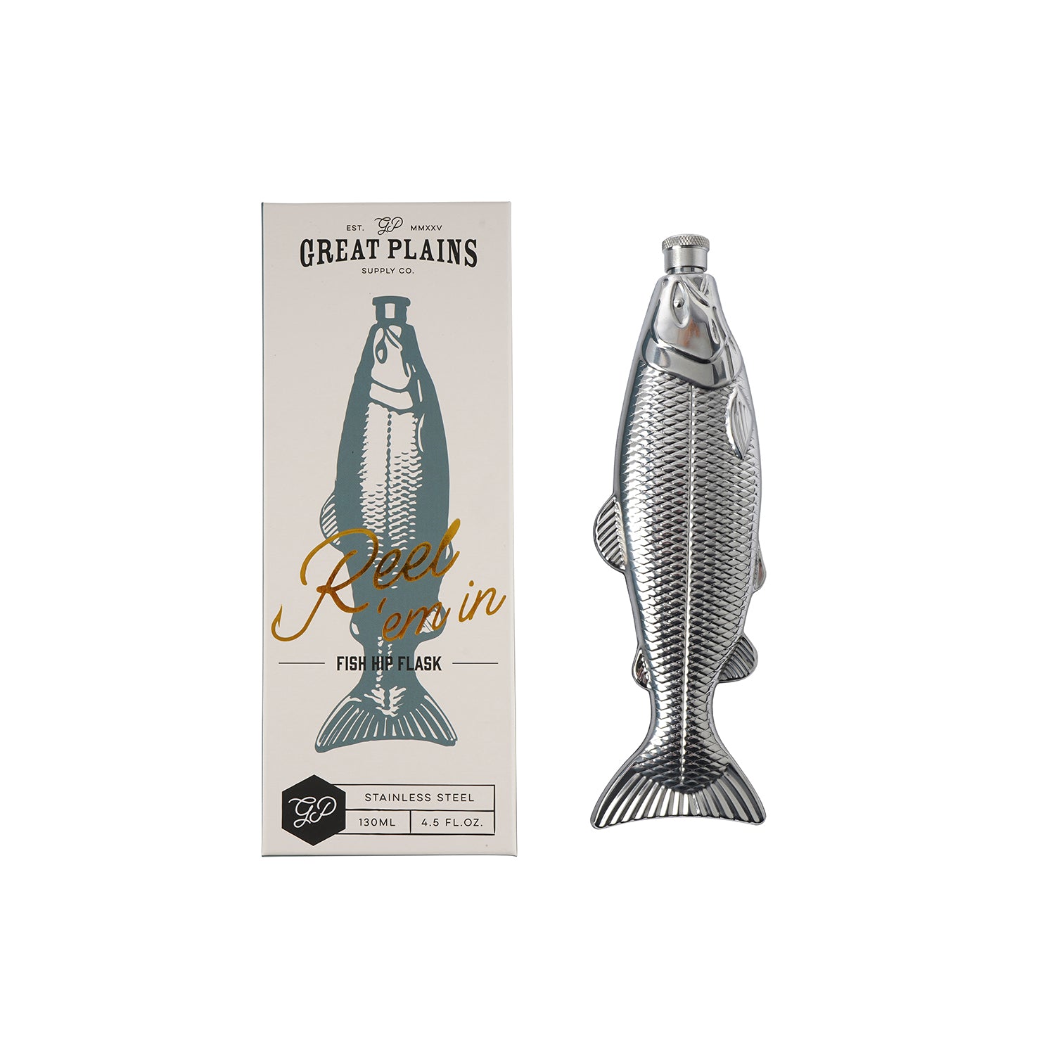 CGB Giftware Great Plains Fish Hip Flask