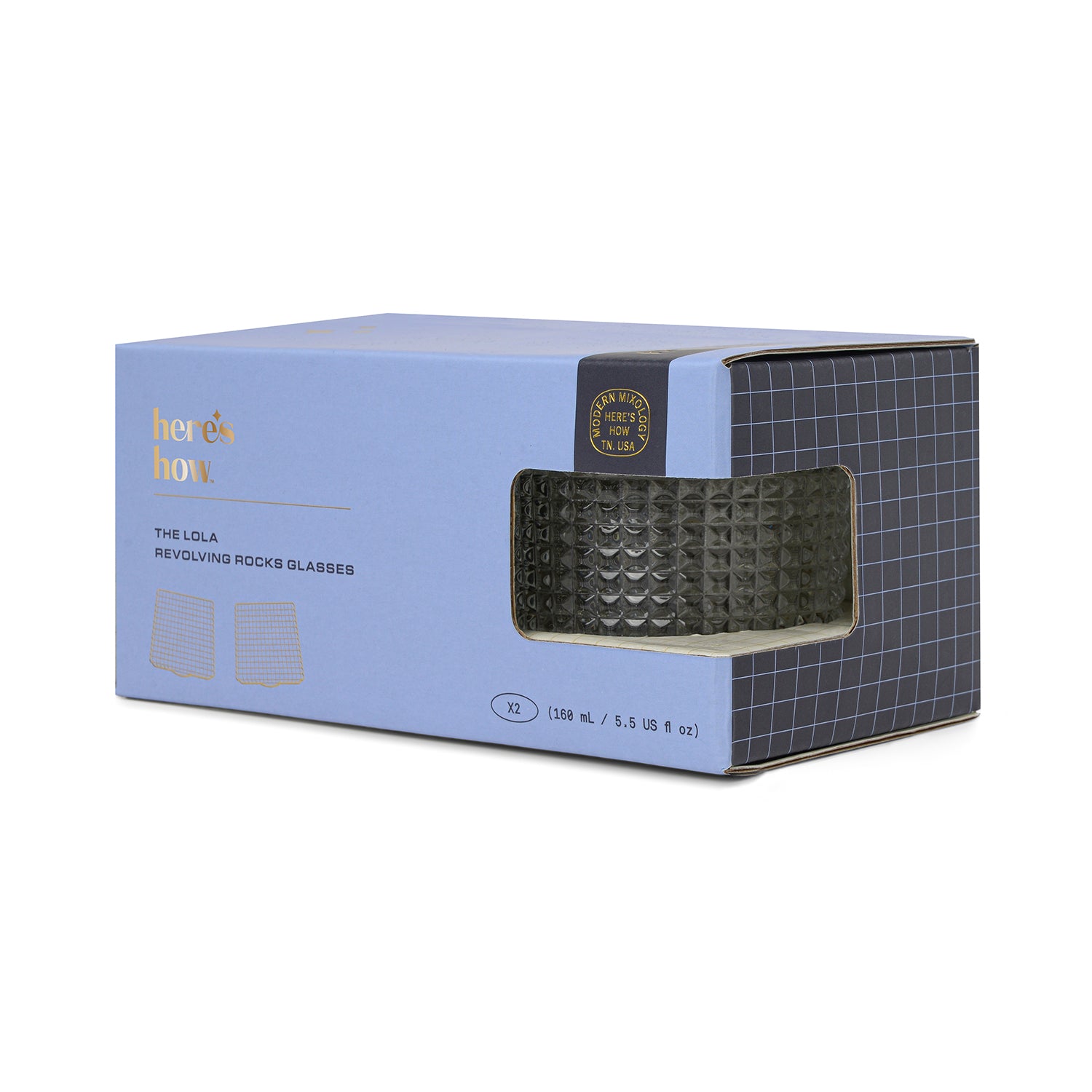 Designworks The Lola Revolving Rocks Glass