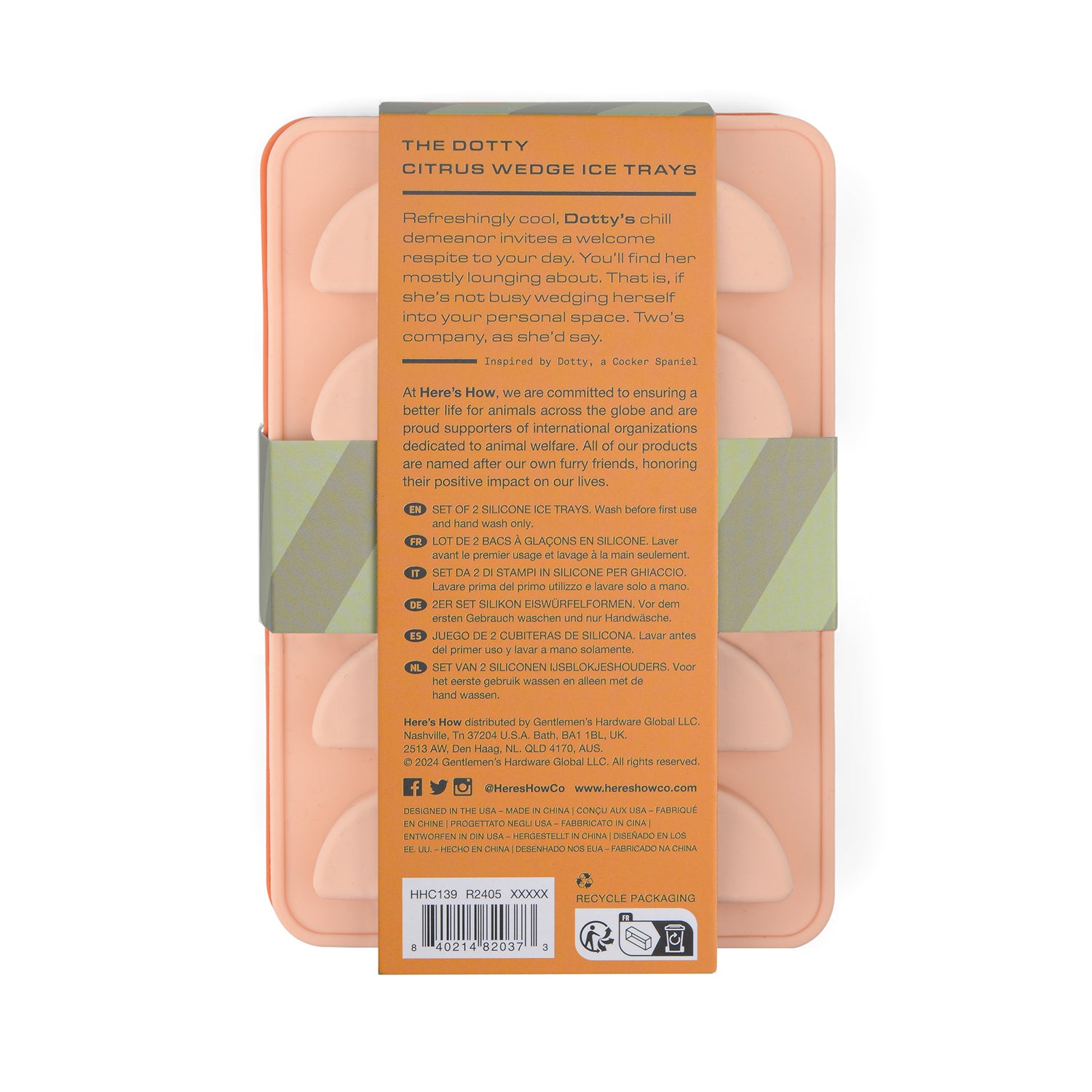Designworks Dotty Citrus Wedge Ice Trays