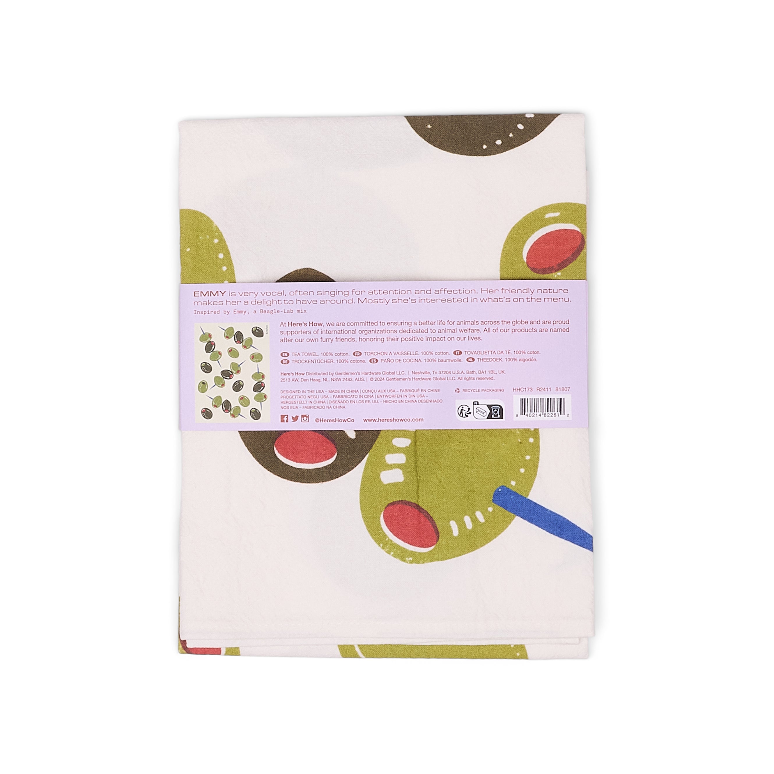 Product packaging with colorful fruit design on a white background